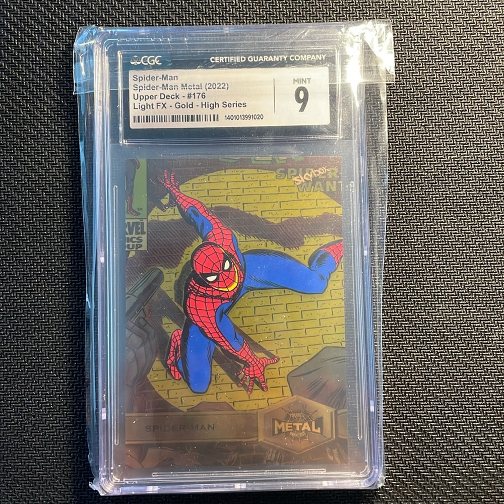 Spider-Man Metal (2022) Upper Deck #176 Light FX - Gold - High Series